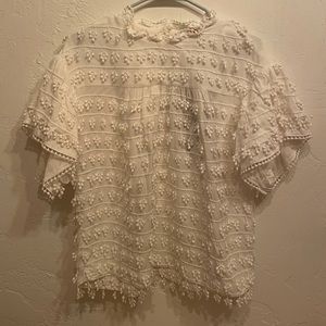 FARM Rio Fringe Detail Blouse